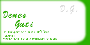 denes guti business card